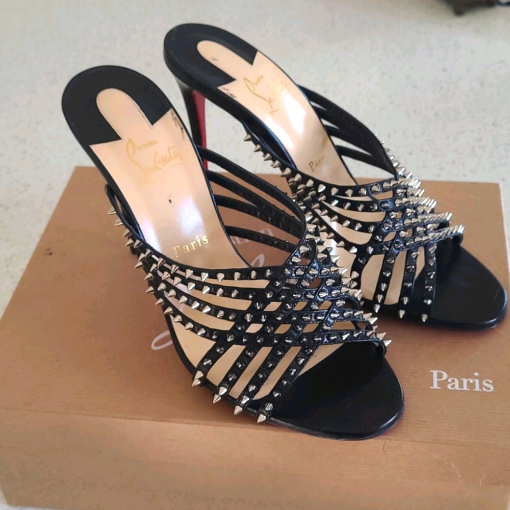 Christian Louboutin MarthaSpike Heeled Sandals - Picture 2 of 9